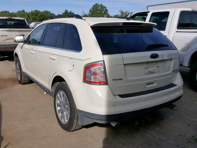 2FMDK49C88BA55902 - 2008 FORD EDGE LIMIT WHITE photo 3