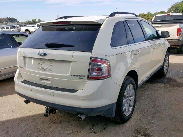 2FMDK49C88BA55902 - 2008 FORD EDGE LIMIT WHITE photo 4