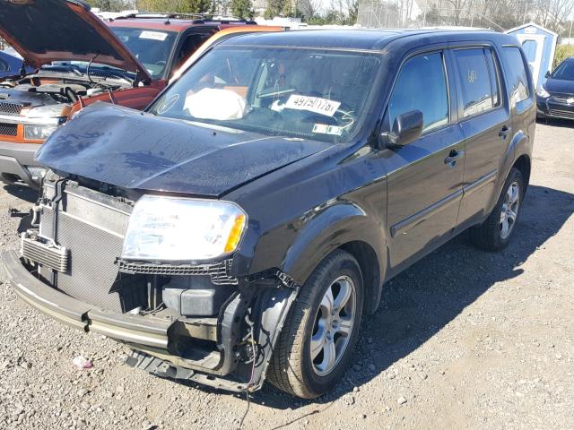 5FNYF4H71DB066011 - 2013 HONDA PILOT EXLN BLACK photo 2