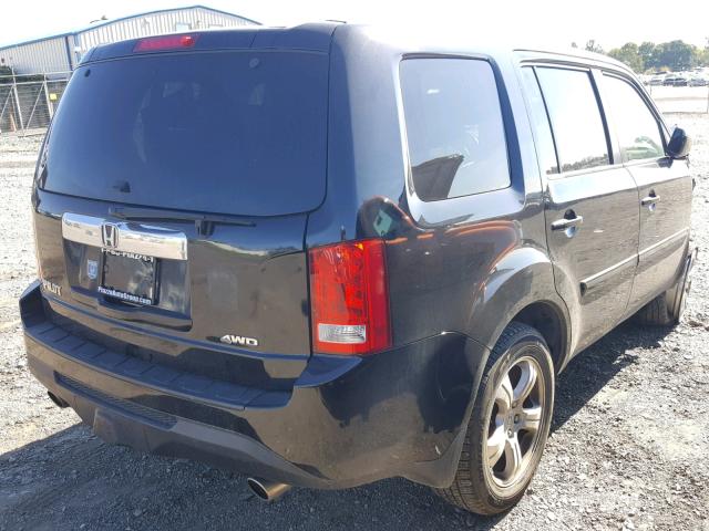 5FNYF4H71DB066011 - 2013 HONDA PILOT EXLN BLACK photo 4