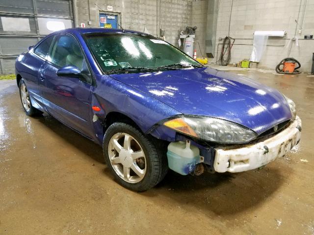 1ZWFT61L6X5755740 - 1999 MERCURY COUGAR V6 BLUE photo 1