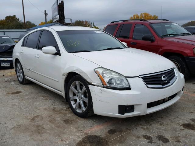 1N4BA41E37C823298 - 2007 NISSAN MAXIMA SE WHITE photo 1