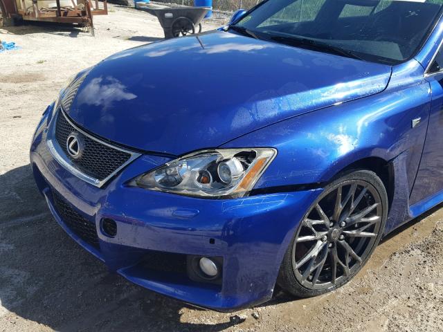 JTHBP5C25A5007012 - 2010 LEXUS IS F BLUE photo 9