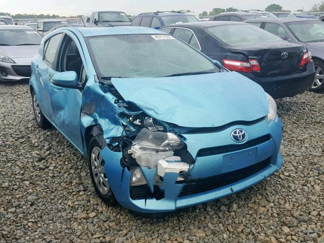 JTDKDTB30E1079211 - 2014 TOYOTA PRIUS C TEAL photo 1