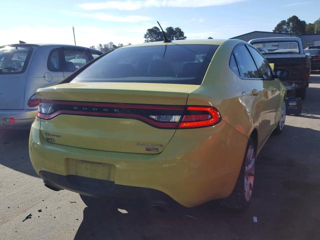 1C3CDFBH5DD157274 - 2013 DODGE DART SXT GREEN photo 4