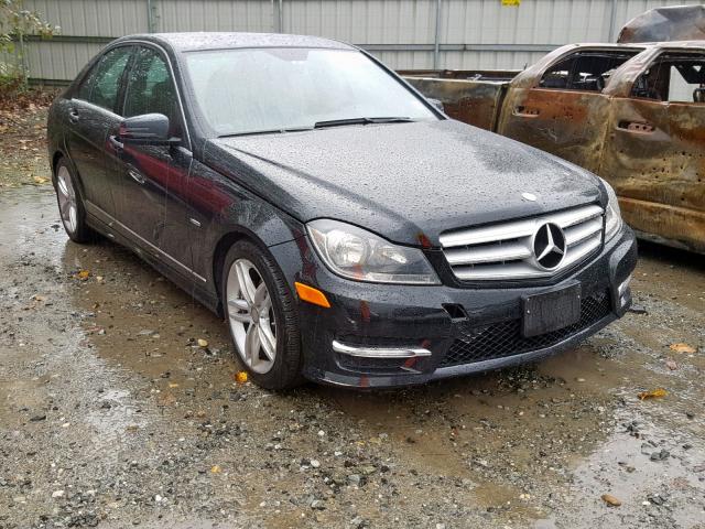 WDDGF4HB9CA616987 - 2012 MERCEDES-BENZ C 250 BLACK photo 1