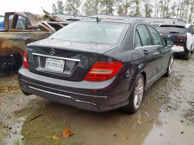 WDDGF4HB9CA616987 - 2012 MERCEDES-BENZ C 250 BLACK photo 4