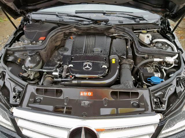 WDDGF4HB9CA616987 - 2012 MERCEDES-BENZ C 250 BLACK photo 7