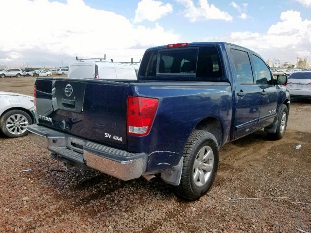 1N6AA0EJ5CN327288 - 2012 NISSAN TITAN S BLUE photo 4