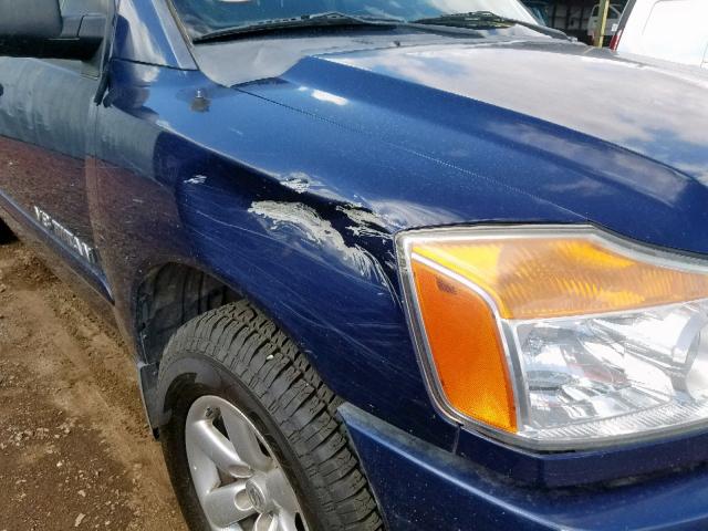 1N6AA0EJ5CN327288 - 2012 NISSAN TITAN S BLUE photo 9