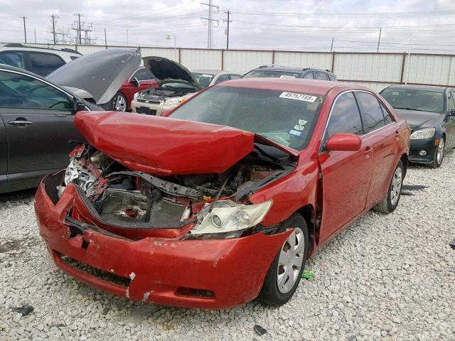 4T1BE46K49U283031 - 2009 TOYOTA CAMRY BASE RED photo 2