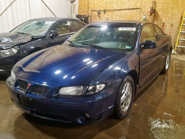 1G2WP12K52F254124 - 2002 PONTIAC GRAND PRIX BLUE photo 2