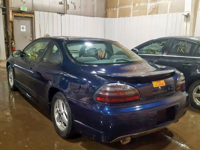 1G2WP12K52F254124 - 2002 PONTIAC GRAND PRIX BLUE photo 3