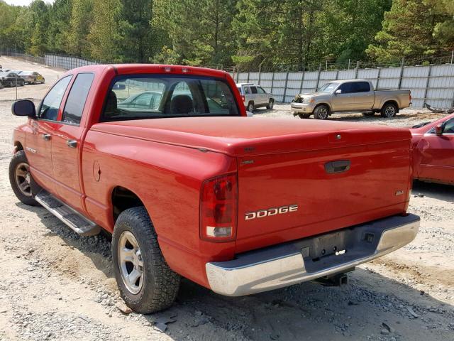 1D7HA18N43S347674 - 2003 DODGE RAM 1500 S RED photo 3