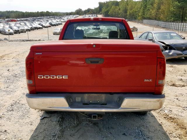 1D7HA18N43S347674 - 2003 DODGE RAM 1500 S RED photo 9