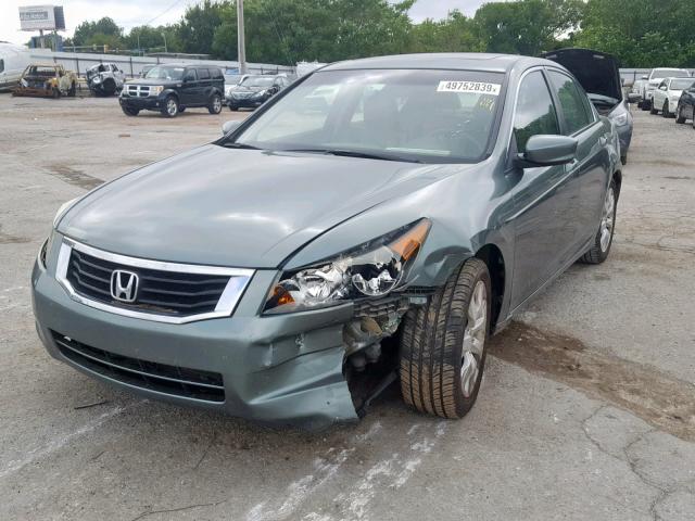 1HGCP26868A092370 - 2008 HONDA ACCORD EXL GREEN photo 2