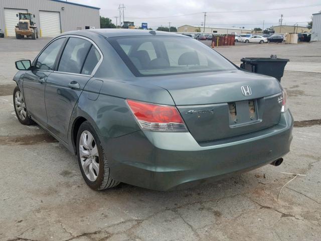 1HGCP26868A092370 - 2008 HONDA ACCORD EXL GREEN photo 3