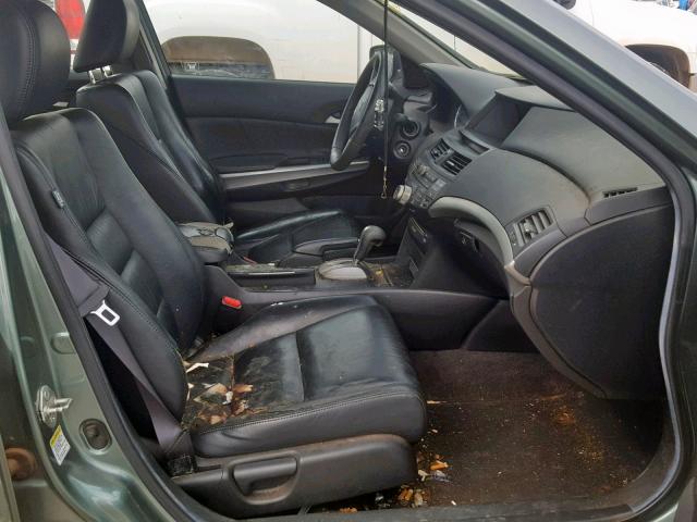 1HGCP26868A092370 - 2008 HONDA ACCORD EXL GREEN photo 5