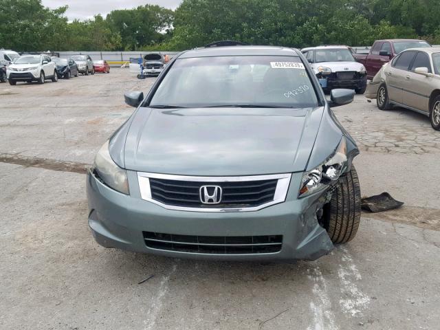 1HGCP26868A092370 - 2008 HONDA ACCORD EXL GREEN photo 9