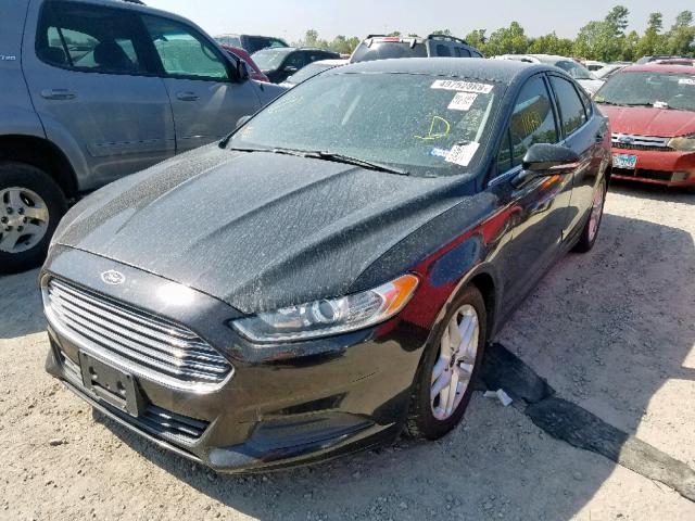 3FA6P0HD8FR228906 - 2015 FORD FUSION SE BLACK photo 2