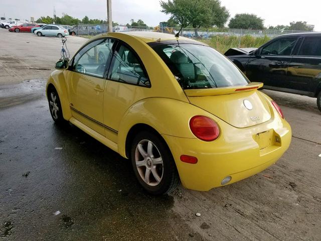 3VWCD21C04M403031 - 2004 VOLKSWAGEN NEW BEETLE ყვითელი ფოტო 3