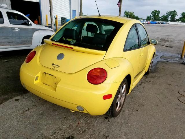3VWCD21C04M403031 - 2004 VOLKSWAGEN NEW BEETLE ყვითელი ფოტო 4