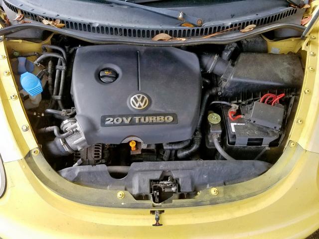 3VWCD21C04M403031 - 2004 VOLKSWAGEN NEW BEETLE ყვითელი ფოტო 7