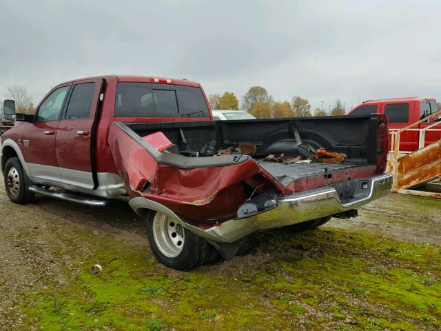 3C63DRJL7CG223173 - 2012 DODGE RAM 3500 L BURGUNDY photo 3