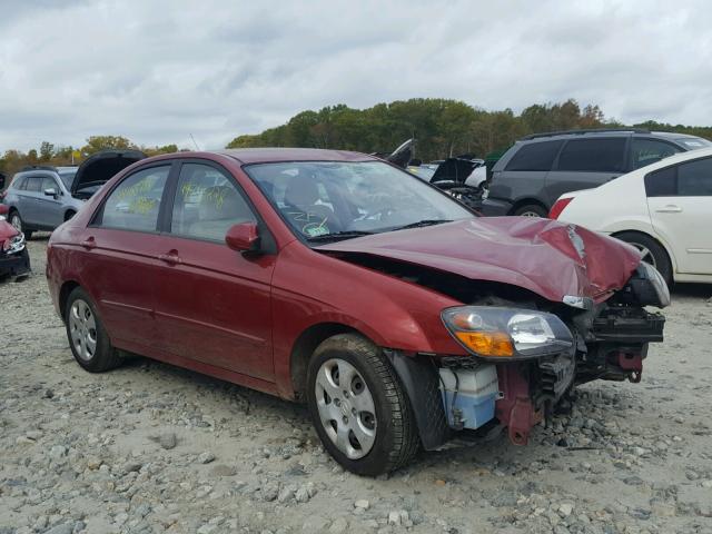 KNAFE222195647817 - 2009 KIA SPECTRA EX RED photo 1