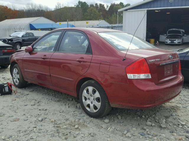 KNAFE222195647817 - 2009 KIA SPECTRA EX RED photo 3