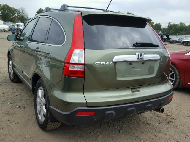 JHLRE48717C070684 - 2007 HONDA CR-V EXL GREEN photo 3