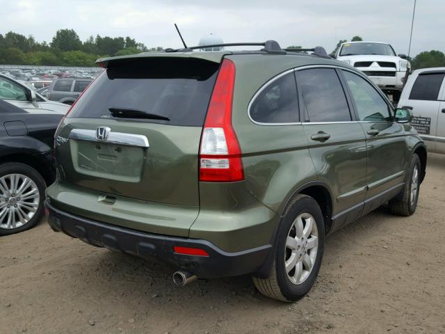 JHLRE48717C070684 - 2007 HONDA CR-V EXL GREEN photo 4