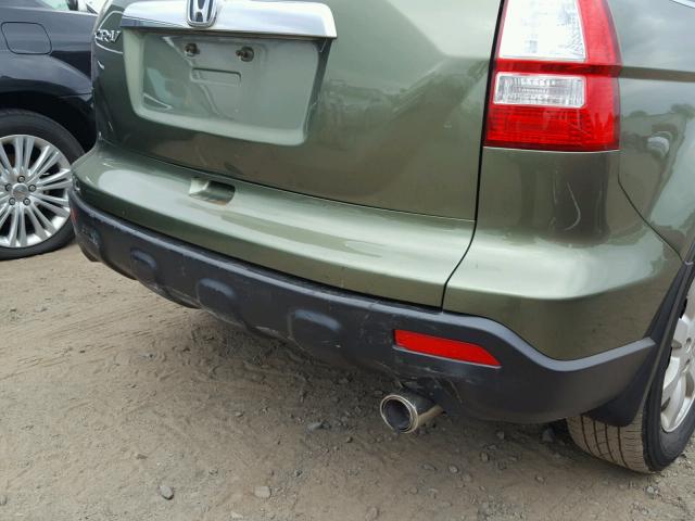 JHLRE48717C070684 - 2007 HONDA CR-V EXL GREEN photo 9