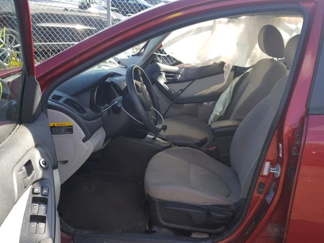 KNAFU4A28A5059451 - 2010 KIA FORTE EX RED photo 5