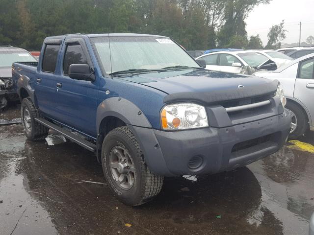 1N6ED27T93C419308 - 2003 NISSAN FRONTIER C BLUE photo 1