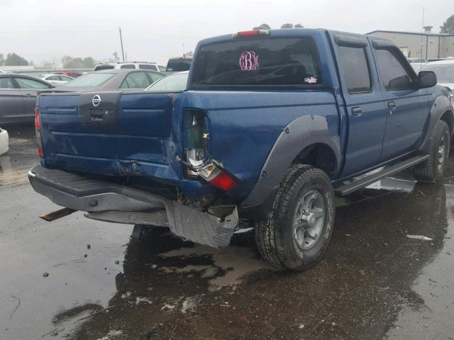 1N6ED27T93C419308 - 2003 NISSAN FRONTIER C BLUE photo 4