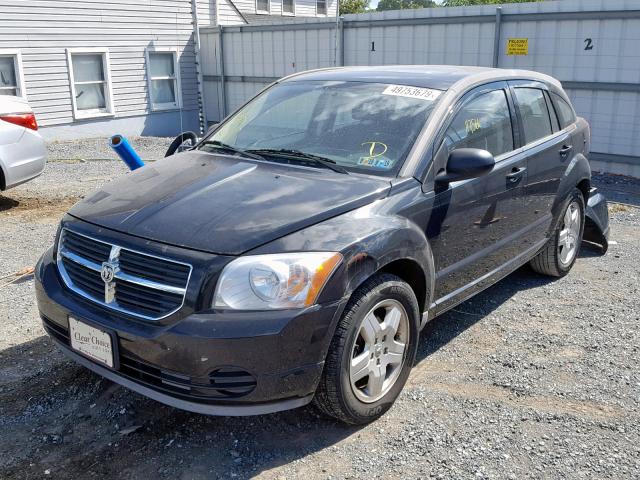 1B3HB48A79D129314 - 2009 DODGE CALIBER SX BLACK photo 2