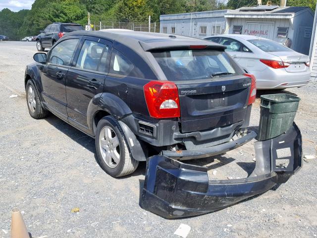 1B3HB48A79D129314 - 2009 DODGE CALIBER SX BLACK photo 3