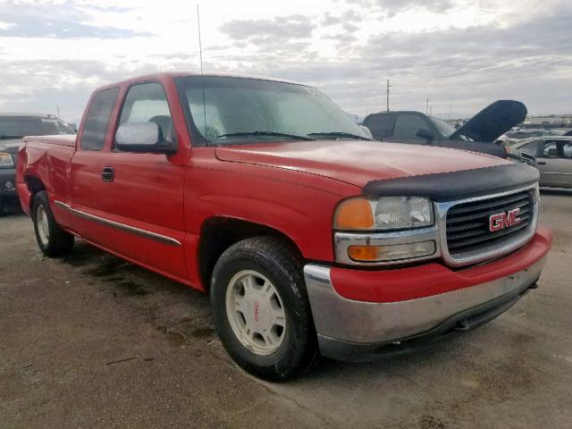 1GTEC19T1XZ530659 - 1999 GMC NEW SIERRA RED photo 1