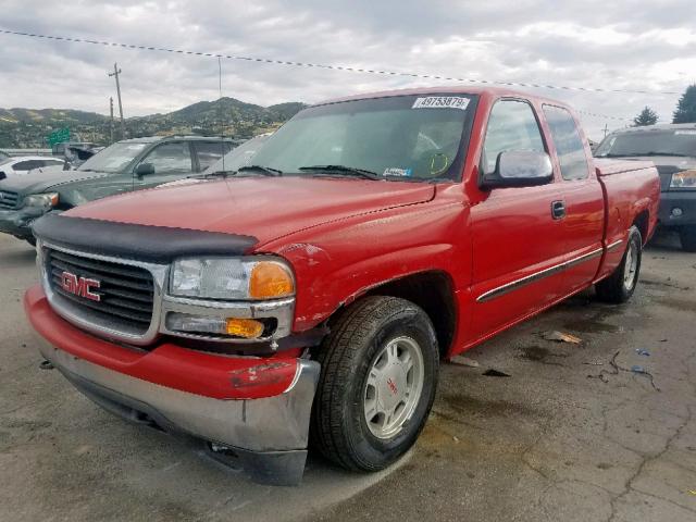 1GTEC19T1XZ530659 - 1999 GMC NEW SIERRA RED photo 2