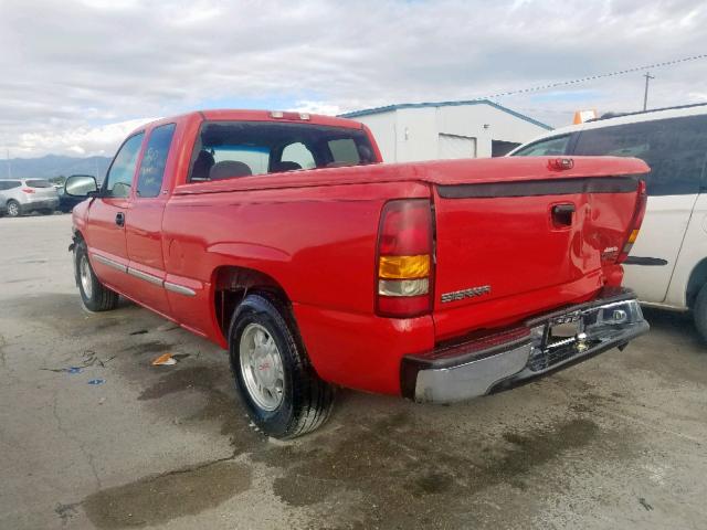 1GTEC19T1XZ530659 - 1999 GMC NEW SIERRA RED photo 3