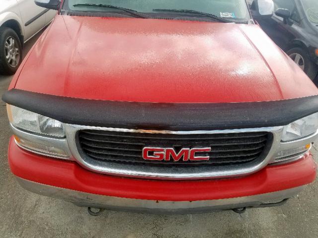 1GTEC19T1XZ530659 - 1999 GMC NEW SIERRA RED photo 7