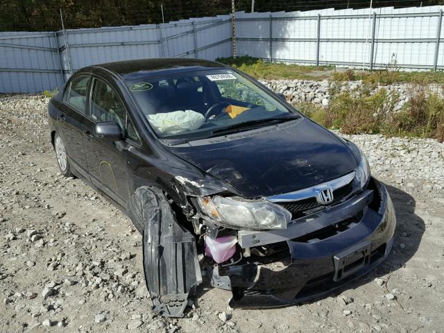 2HGFA16219H108322 - 2009 HONDA CIVIC DX BLACK photo 1