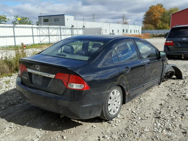 2HGFA16219H108322 - 2009 HONDA CIVIC DX BLACK photo 4