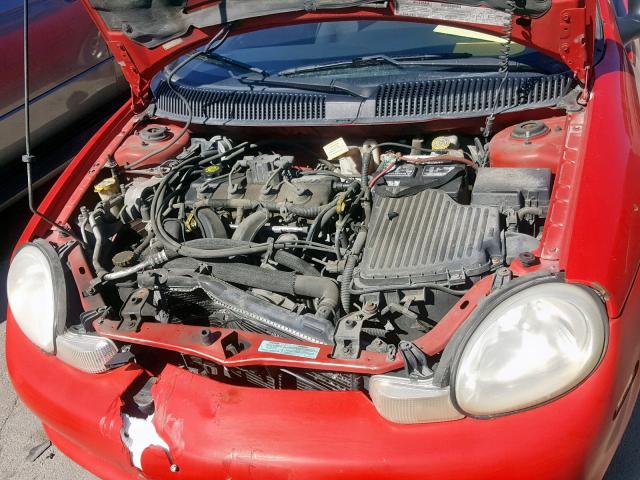 1B3ES46CXYD767479 - 2000 DODGE NEON BASE RED photo 7