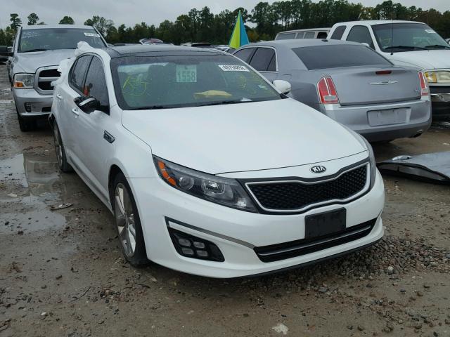 5XXGR4A66EG349331 - 2014 KIA OPTIMA SX WHITE photo 1