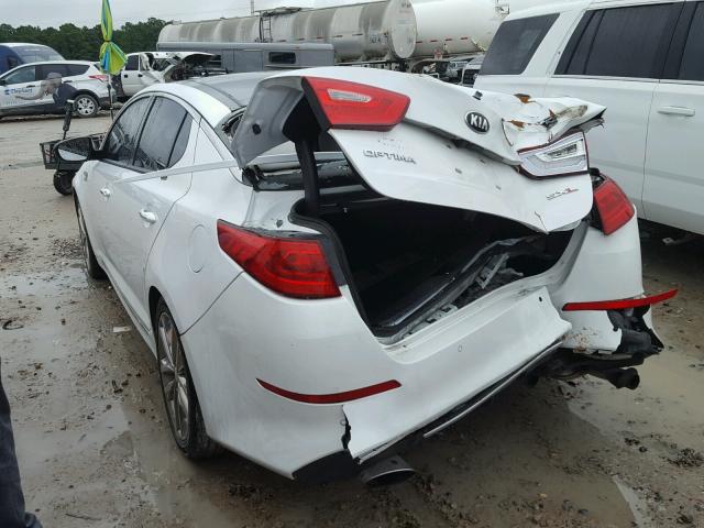 5XXGR4A66EG349331 - 2014 KIA OPTIMA SX WHITE photo 3