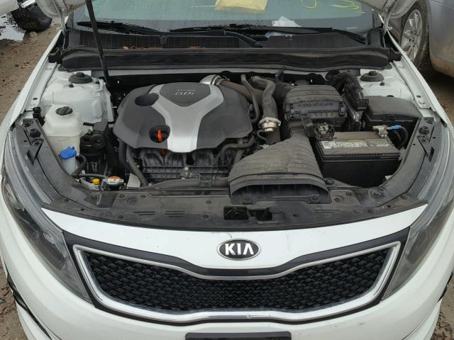 5XXGR4A66EG349331 - 2014 KIA OPTIMA SX WHITE photo 7