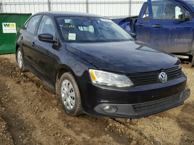 3VW1K7AJXCM308998 - 2012 VOLKSWAGEN JETTA BASE BLACK photo 1