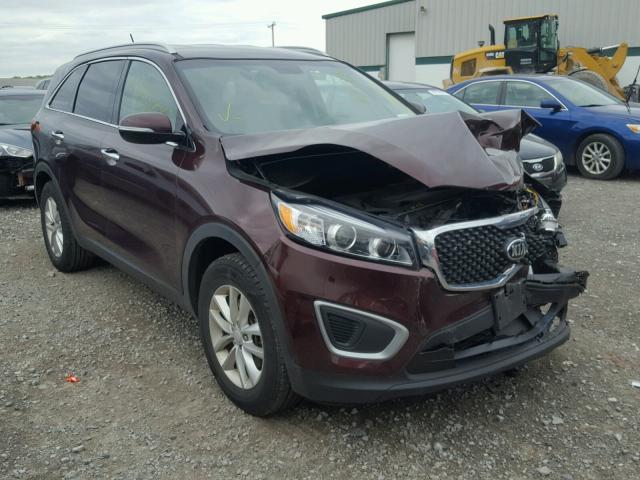 5XYPG4A37HG295128 - 2017 KIA SORENTO LX MAROON photo 1